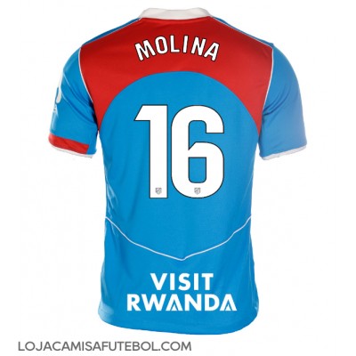 Camisa de Futebol Atletico Madrid Nahuel Molina #16 Equipamento Alternativo Mulheres 2025-26 Manga Curta Camisa de Futebol Atletico Madrid Nahuel Molina #16 Equipamento Alternativo Mulheres 2025-26 Manga Curta